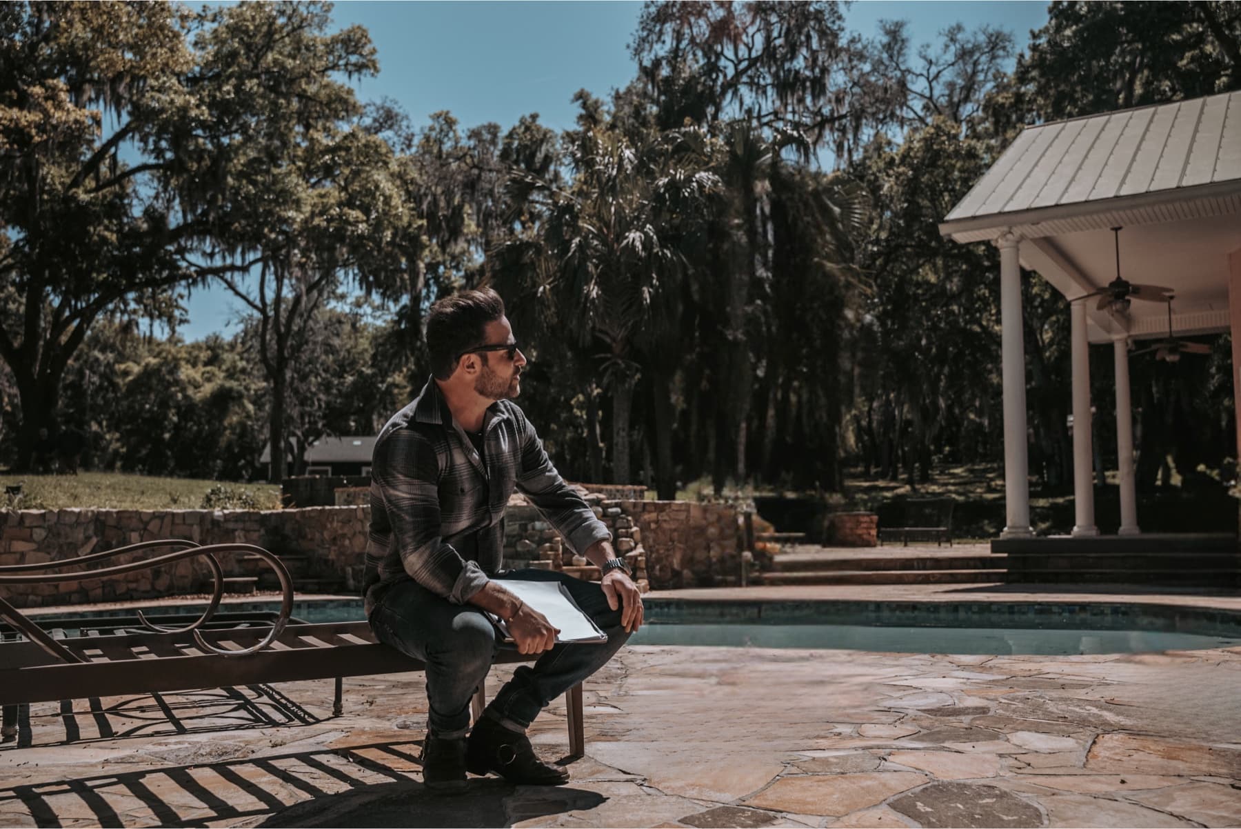 Jon Carlo directing on set